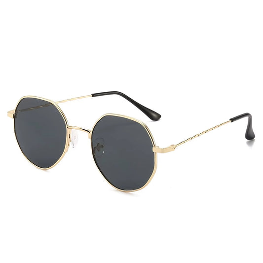 Polygon Metal Sunglasses Vintage Frame for Women Sunglasses Men Luxury Brand Design Sun Glasses Women Mirror Gafas De Sol Uv400